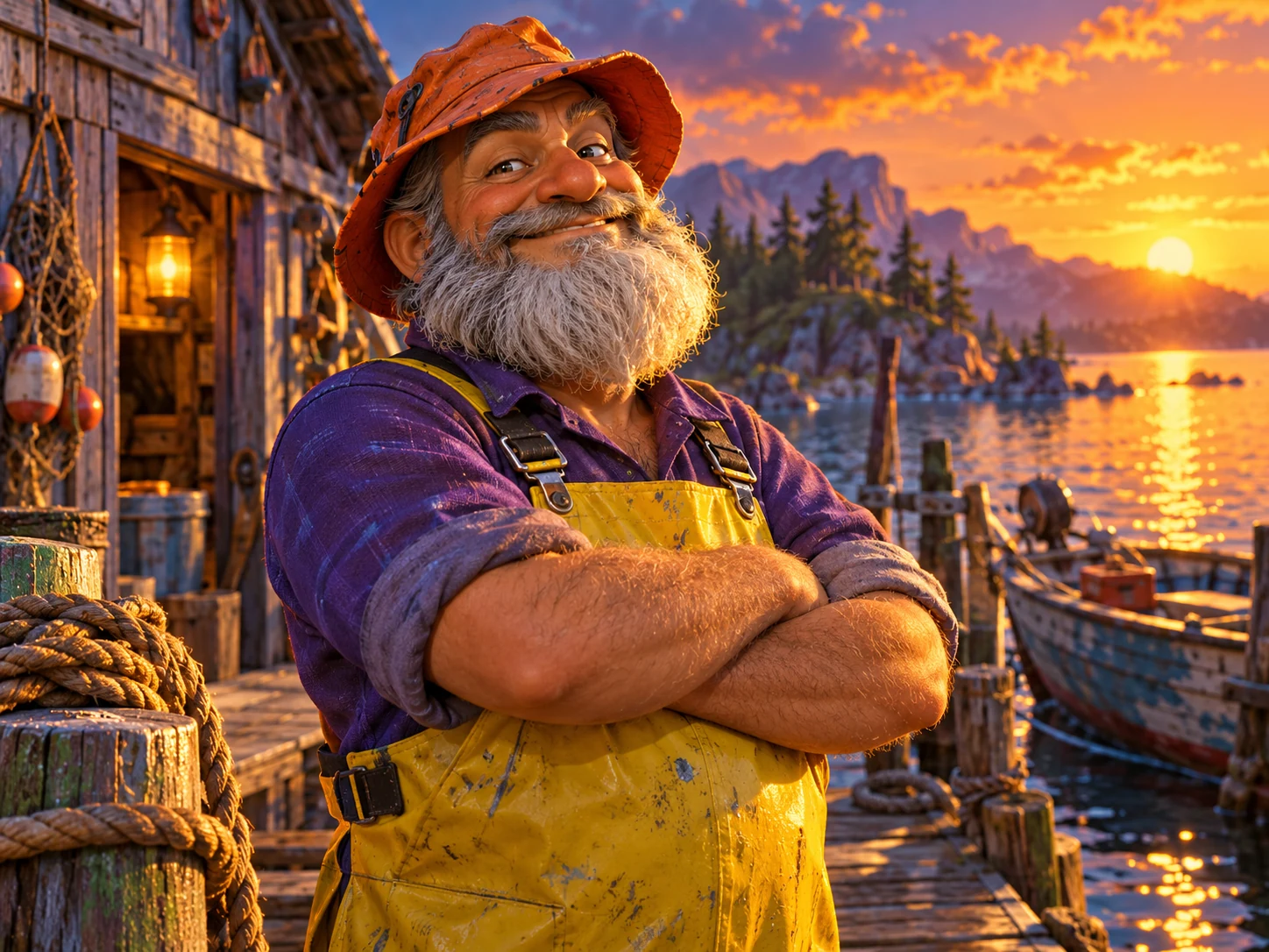 Gus Pike in the illustrated story world