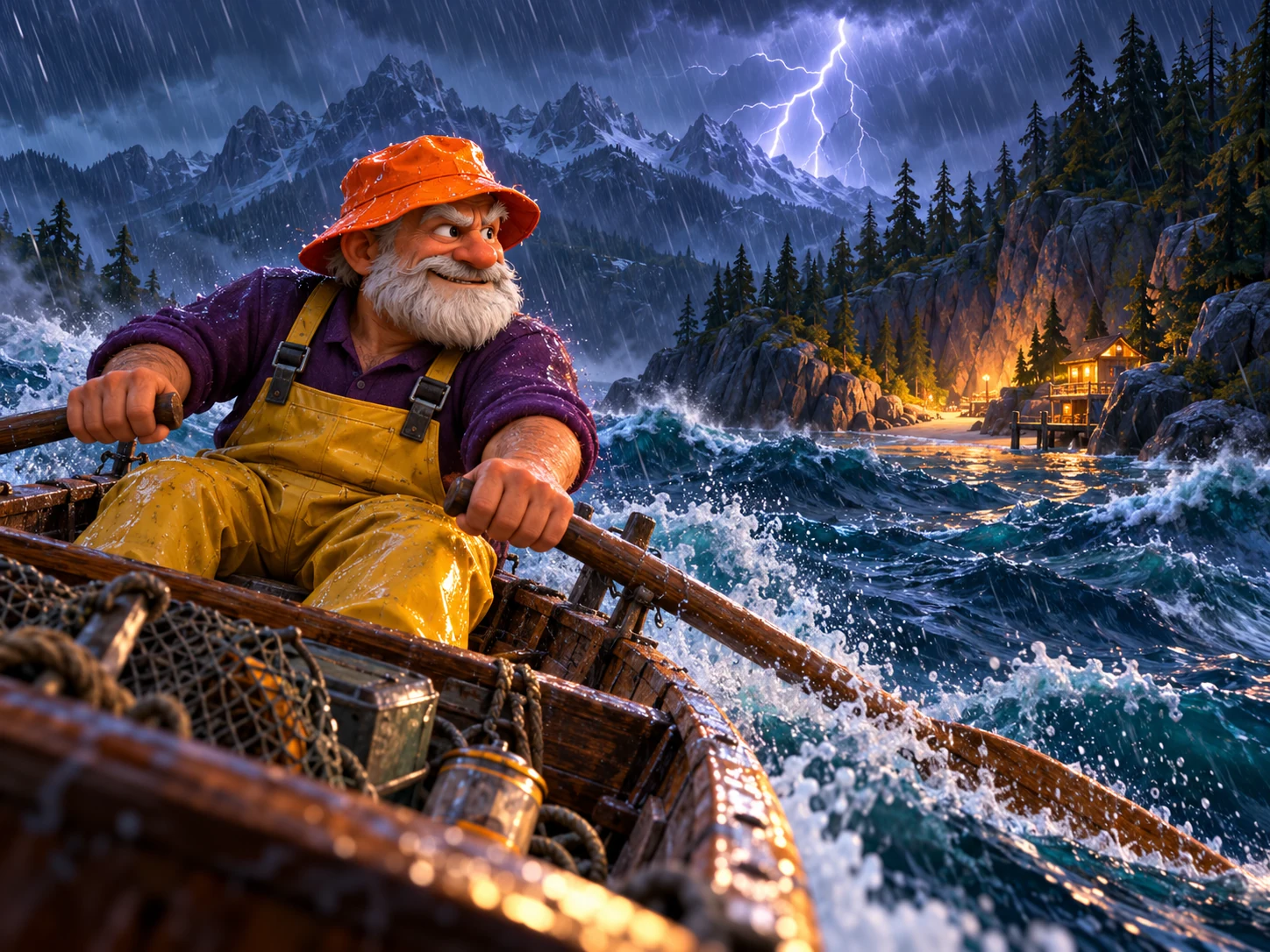A storm interrupts Gus’s quiet afternoon